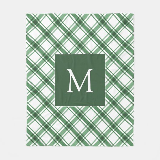 Green Kariert Blanket Fleecedecke (Vorderseite)