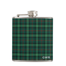 Green Kariert Clan Ross Jagd Tartan Monogram