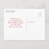 Green Kariert Classic Ein Foto Urlaub Postkarte (Rückseite)