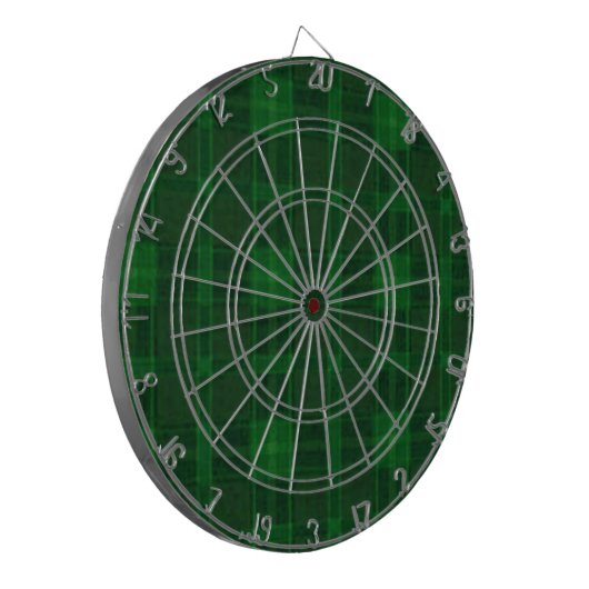 Green Kariert Dart Board Dartscheibe (Vorderseite Links)