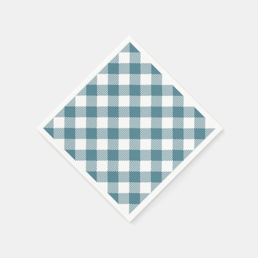 Green Kariert Fall Pattern Serviette (Ecke)