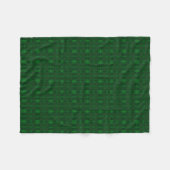Green Kariert Fleece Blanket (Vorderseite (Horizontal))