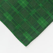 Green Kariert Fleece Blanket (Ecke)
