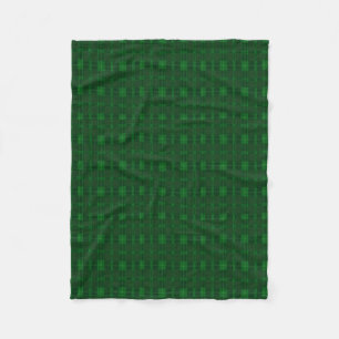 Green Kariert Fleece Blanket