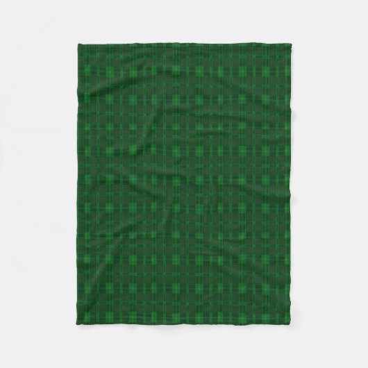 Green Kariert Fleece Blanket (Vorderseite)