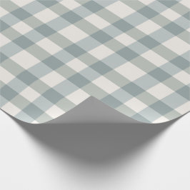 Green Kariert Gingham Country Farm Einfach Geschenkpapier