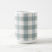 Green Kariert Gingham Country Farm Einfach  Kaffeetasse (Mittel)