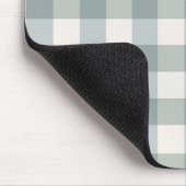 Green Kariert Gingham Country Farm Einfach Mousepad (Ecke)