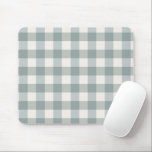 Green Kariert Gingham Country Farm Einfach Mousepad<br><div class="desc">Hübsches,  einfaches Country-Aussehen mit grünem Büffel-Karo.  Für Zuhause oder Büro.  Schön.</div>