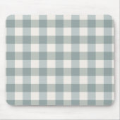 Green Kariert Gingham Country Farm Einfach Mousepad (Vorne)