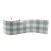 Green Kariert Gingham Country Farm Einfach Ripsband (Spule)