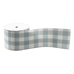 Green Kariert Gingham Country Farm Einfach Ripsband