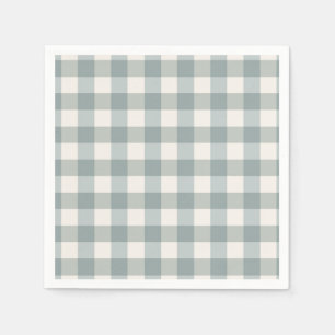 Green Kariert Gingham Country Farm Einfach Serviette