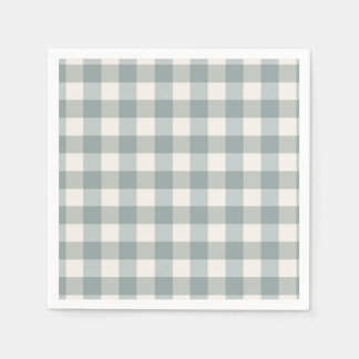 Green Kariert Gingham Country Farm Einfach Serviette