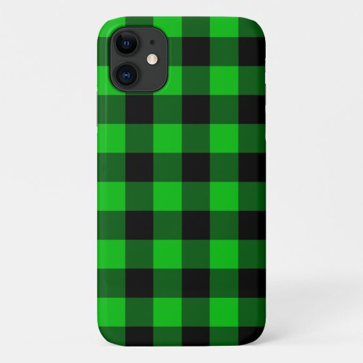 Green Kariert iPhone Case (Rückseite)