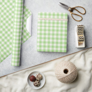 Green Kariert - Klassischer Geschenkkarton Geschenkpapier