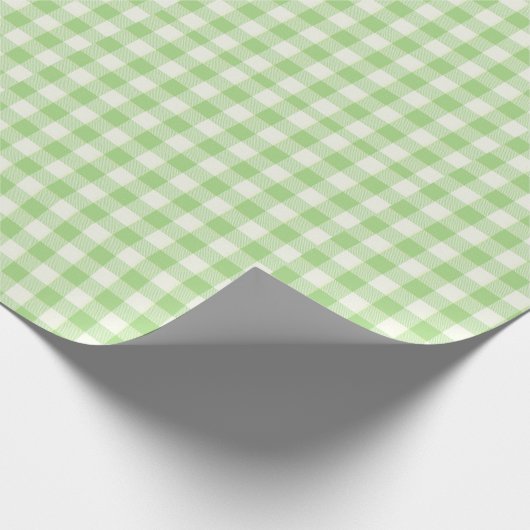 Green Kariert - Klassischer Geschenkkarton Geschenkpapier (Ecke)