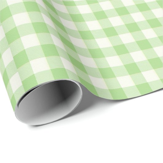 Green Kariert - Klassischer Geschenkkarton Geschenkpapier (Rolleneckpunkt)