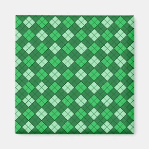 Green Kariert Magnet
