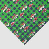 Green Kariert Merry Bright Red Truck Urlaub Seidenpapier (Ausschnitt)