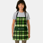 Green Kariert Mesh British Geometric Pattern Schürze (Insitu)
