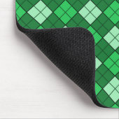 Green Kariert Mousepad (Ecke)