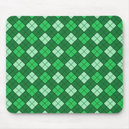 Green Kariert Mousepad (Vorne)