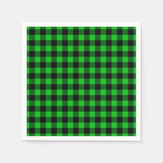 Green Kariert Napkins Serviette (Vorderseite)