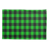 Green Kariert Pillow Case Kissenbezug (Rückseite)