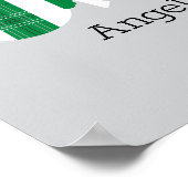 Green Kariert Rattle Eagle Baby Foto Poster (Ecke)