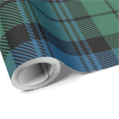Green Kariert Rustic Clan Campbell Elegante Geschenkpapier (Rolleneckpunkt)