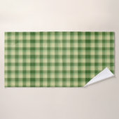 Green Kariert Saint Patrick's Day Badehandtuch (Badehandtuch)
