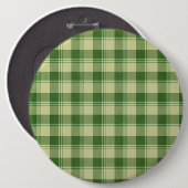 Green Kariert Saint Patrick's Day Button (Vorne & Hinten)