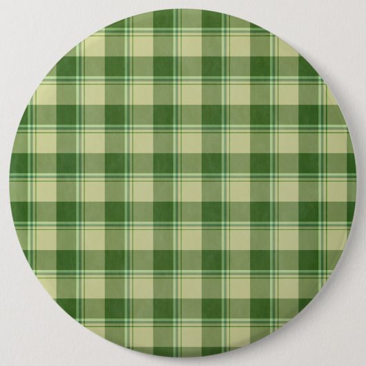 Green Kariert Saint Patrick's Day Button (Vorderseite)