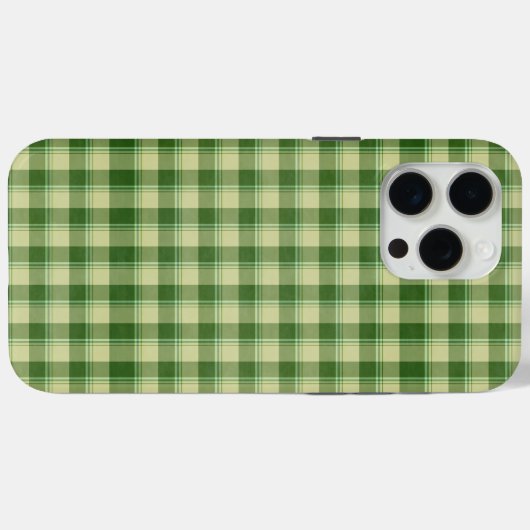 Green Kariert Saint Patrick's Day Case-Mate iPhone Hülle (Rückseite (Horizontal))