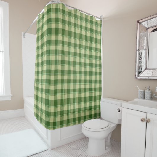 Green Kariert Saint Patrick's Day Duschvorhang (Beispiel)