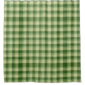 Green Kariert Saint Patrick's Day Duschvorhang (Vorderseite)
