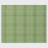 Green Kariert Saint Patrick's Day Geschenkpapier (Flach)