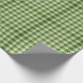 Green Kariert Saint Patrick's Day Geschenkpapier (Ecke)