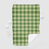 Green Kariert Saint Patrick's Day Golfhandtuch (Insitu)