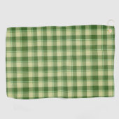 Green Kariert Saint Patrick's Day Golfhandtuch (Horizontal)