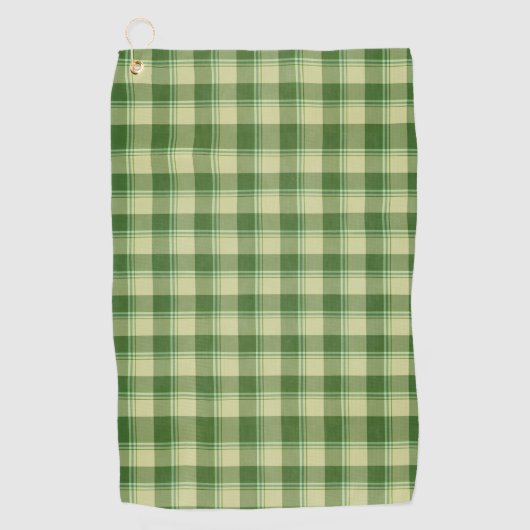 Green Kariert Saint Patrick's Day Golfhandtuch (Vorderseite)