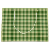 Green Kariert Saint Patrick's Day Große Geschenktüte (Vorderseite)