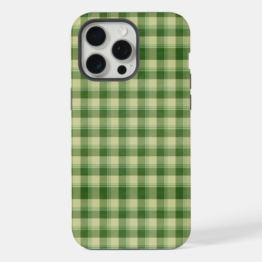 Green Kariert Saint Patrick's Day iPhone Hülle (Rückseite)