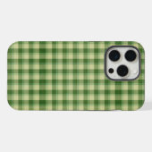 Green Kariert Saint Patrick's Day iPhone Hülle (Rückseite (Horizontal))