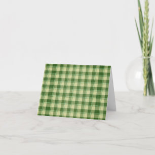 Green Kariert Saint Patrick's Day Karte