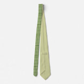 Green Kariert Saint Patrick's Day Krawatte (Rückseite)