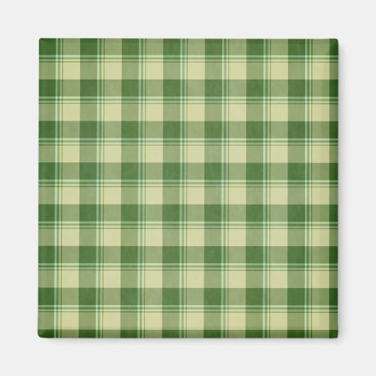 Green Kariert Saint Patrick's Day Magnet (Vorne)