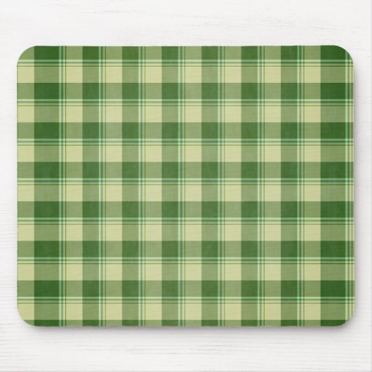 Green Kariert Saint Patrick's Day Mousepad (Vorne)
