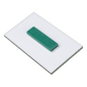 Green Kariert Saint Patrick's Day Namenschild (Rückseite)